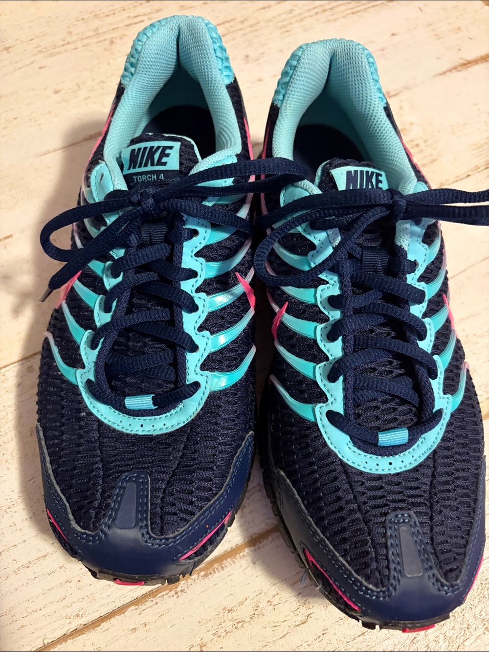 Nike Women's Athletic Running Shoes in Black, Mint & Pink